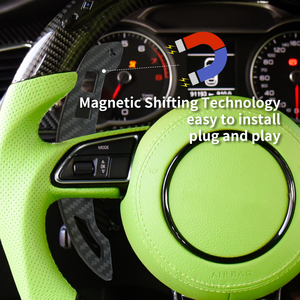 Pales de changement de vitesse en fibre de carbone magnétique pour <span class=keywords><strong>Audi</strong></span> A4/A5/S4/S5/RS4/RS5 B9/B9.5 PA 2016-2023, pales de changement de vitesse en fibre de carbone véritable - Product Image 5