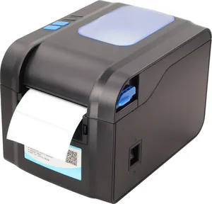 Xprinter Printer Label termal tanpa tinta sistem Android IOS XP-370B Bluetooth stiker kode QR Printer termal