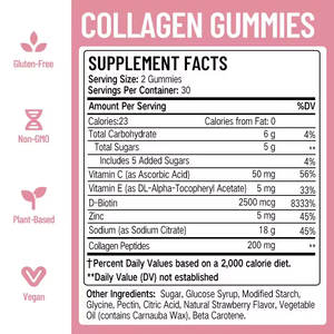 שיער יופי עור ציפורניים ביוטין קולגן הבוהן הלבנה העור ויטמין דוב ביוטין גומומים קולגן עבור תוספת נשירת שיער - Product Image 2