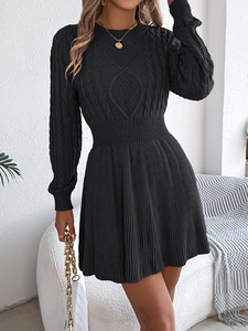 <span class=keywords><strong>MIER</strong></span> M9386 Robes mini pour femmes de haute qualité, écologiques, style gothique streetwear, taille naturelle, lavables, à manches longues - Product Image 5