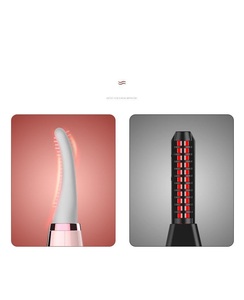 USB Rechargeable Mini <b>Electric</b> Heated Eyelash Curler for Women Beautiful Lash Styling Makeup Tool Silicone & Plastic - Product Image 2