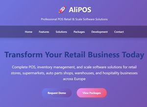 AliPOS Kassensoftware-System für kleine Imbissbetriebe, maßgeschneiderte Selbstbedienungs-Kiosk-Software für Gastronomie und Lagerhaltung - Product Image 2
