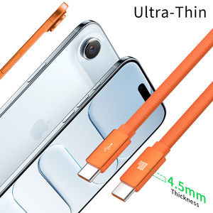 Cable <span class=keywords><strong>de</strong></span> Carga Ultrafino Personalizado para iPhone 17 Air, con Chip E-Marker, Carga Rápida - Product Image 1