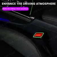 Lumière d'ambiance pour boucle de ceinture de sécurité pour Audi A4 A5 B9 A6 A7 C8 Q5 |   Synchronisation avec l'écran d'origine de la voiture et contrôle de la lumière ambiante