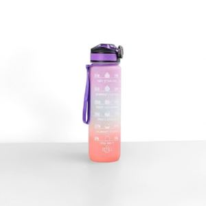 Promotional Drinkware Plastic Wholesale Making Workout Sports Motivational Water <b>Bottle</b> with <b>Straw</b> - Product Image 2