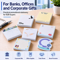 Notes autocollantes personnalisées de qualité supérieure avec logo bancaire |   Notes promotionnelles élégantes pour les clients d'entreprise