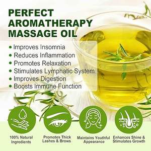 Aceite de Romero para el crecimiento del cabello 100% aceite de Romero prensado en frío natural para aromaterapia de la piel para mujeres y hombres - Product Image 5