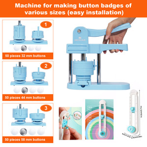 32mm 44mm 58mm Button Pin <strong>Badge</strong> <strong>Making</strong> Machine for <strong>Making</strong> <strong>Badges</strong> - Product Image 3