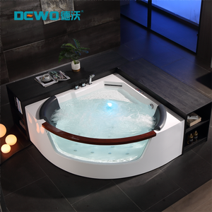 Baignoire de massage tourbillon en acrylique CE America Baignoire à bulles autoportante classique profonde pour couples - Product Image 2