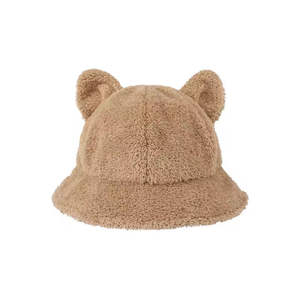 Nuevo Gorro de Pescador para Mujer, Cálido, con Diseño de Oso, para Otoño e Invierno, Gorro de Felpa Grueso para Exteriores - Product Image 2