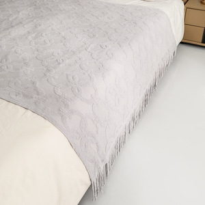 Manta de Chenilla Jacquard Tejida, Manta Decorativa Americana <span class=keywords><strong>para</strong></span> Sofá, Manta Ligera <span class=keywords><strong>para</strong></span> Siesta en la Oficina, <span class=keywords><strong>para</strong></span> Uso Doméstico - Product Image 4