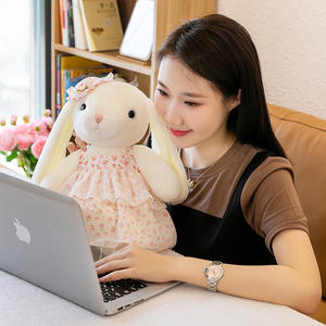2025 nouveau mignon brodé lapin couette Kapok & PP coton peluche jouet lit dormir accompagnement chaud coeur <span class=keywords><strong>anniversaire</strong></span> <span class=keywords><strong>Gif</strong></span> - Product Image 5