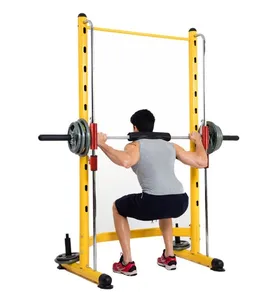 Squat Rack, Barbell Rack xách tay chiều rộng chiều cao có thể điều chỉnh không trượt Ổn định an toàn đa chức năng gấp nhà phòng tập thể dục