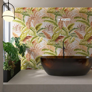 Azulejos de Porcelana con Diseño Floral Tallado al Estilo Francés, 600x1200mm, Acabado Mate <span class=keywords><strong>para</strong></span> <span class=keywords><strong>Cocina</strong></span> y Comedor - Product Image 4