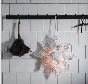 เกล็ดหิมะไม้ไผ่ทอแบบทำมือเวลาวันหยุดดีไซน์ใหม่ของเวียดนามเครื่องประดับแขวนแบบ DIY ดาราไม้ไผ่สำหรับคริสต์มาส - Product Image 6