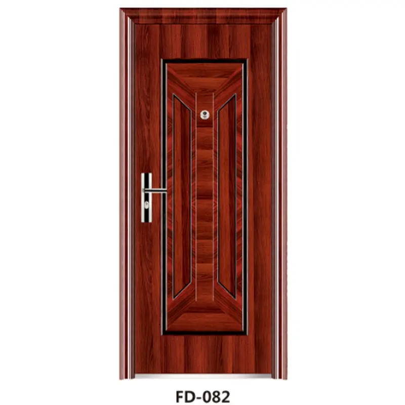 ZOYIMA Turkish Style Front Entry House Steel Exterior Security Iron Doors Entrance Steel Design Residential Doors For Houses