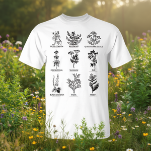 Camiseta de herbolista para mujer, diseño de hierbas para la salud reproductiva, diseño de amante de las plantas - Product Image 3