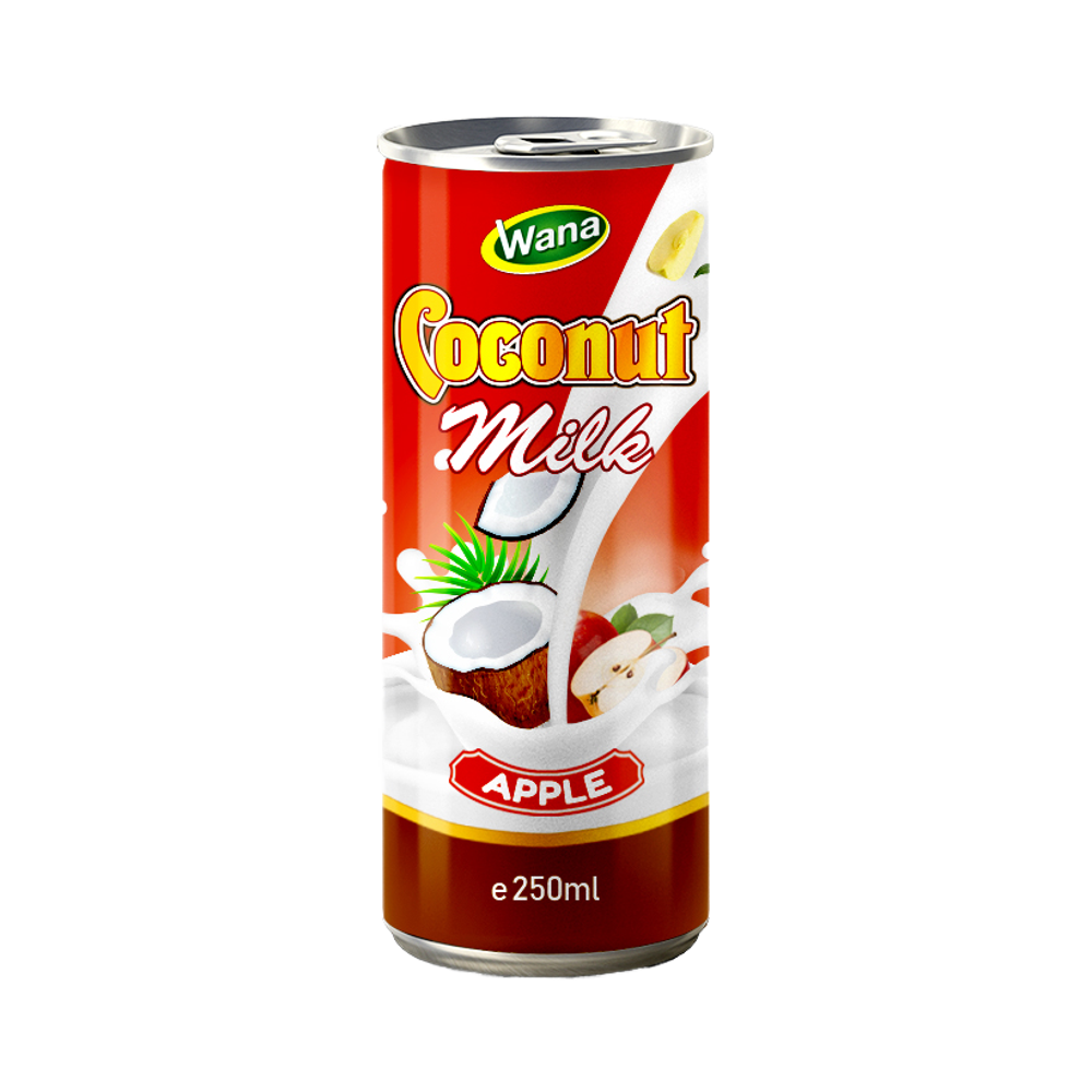 Напиток Wana, лучший вкус, напиток из кокосового молока со вкусом яблока, полезный для взрослых детей, служба собственной торговой марки, Вьетнам