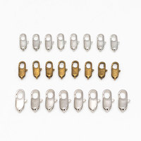 PE005-006 Fermoirs de collier en or faits à la main, fermoirs à homard en argent, anneaux de jonction pour bijoux, rallonge de bracelet, accessoires de bijouterie