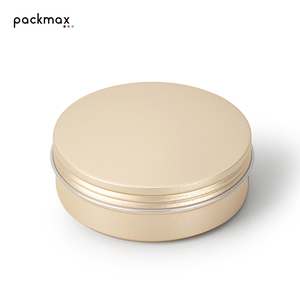 5ml-250ml Double <b>Side</b> Matte Gold Aluminum Tin In Stock - Screw Thread Refill Jar for Cream Cosmetic Jewelry Wholesale - Product Image 1