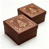 Individuell Bedruckte Schokoladen-Weihnachtsboxen Verpackung für Einzelhandel Bäckerei Süßigkeiten Kekse und Saisonale Feiertagsgeschenk-Promotionen