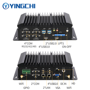 YINGCHI factory price <strong>industrial</strong> PC i5 4200U 5200U i7 4600U 6xCOM 10xUSB WiFi fanless embedded mini <strong>computer</strong> - Product Image 2