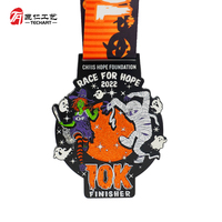 Médailles de marathon personnalisées, placage bicolore, couleur Pantone, métal rempli pour récompense de course