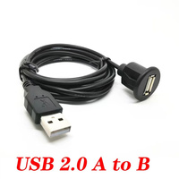 USB 3.0 Stecker auf Buchse AUX Einbau-Verlängerungskabel für Auto LKW Boot Motorrad Armaturenbrett 1M Wasserdichtes Kabel