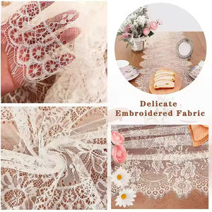 Zelo personalizzato personalizzato formato personalizzato tovaglia di <span class=keywords><strong>pizzo</strong></span> <span class=keywords><strong>bianco</strong></span> Vintage ricamato copertura del tavolo di <span class=keywords><strong>pizzo</strong></span> per la festa di nozze a casa all'aperto - Product Image 6