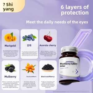 Vitaminas para la Vista con Espino Amarillo y Arándanos, 60 Tabletas Veganas, Apoyo para la Salud Ocular, el Mejor Suplemento de Luteína para la Degeneración <span class=keywords><strong>Macular</strong></span> - Product Image 4