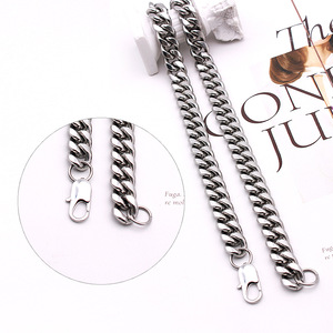 Little Ant Jewelry collana con catene da uomo collana con catena a maglia cubana in acciaio inossidabile 316 - Product Image 3