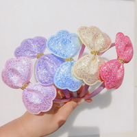 Pince à cheveux princesse mignon grand arc pour enfants nouveau bandeau à paillettes arc accessoire de conception tridimensionnelle épingle à cheveux pour cheveux errants