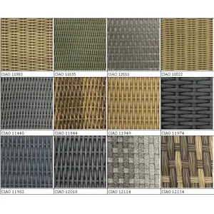 High Quality Environmental Outdoor Artificial Synthetic Plastic PE Rattan Wicker Weaving Material