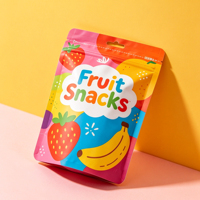 Op maat gemaakte bedrukte hersluitbare staande pouch zakken voor fruit snacks groothandel kleurrijke ritssluiting verpakking fabrikant
