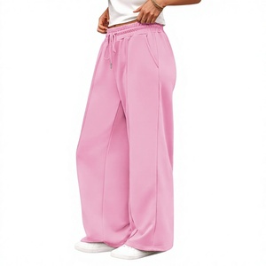 Custom Printed Women Baggy Sweatpants Oversized Relaxed Fit Fleece <b>Trousers</b> Ladies Mid Waist Casual Street Wear Baggy Sweatpants - Product Image 4