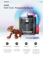 Imprimante 3D FDM FlashForge AD5X à grande vitesse, impression multicolore, nivellement automatique du lit, qualité professionnelle, garantie 1 an, simple et facile à utiliser