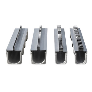 Stainless Steel Drainage Ditch 304 Prefabricated Trough Cover For Paving Engineering With Slotted Linear Design - Product Image 1