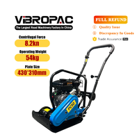 Compacteur de plaques vibrant portatif diesel OEM 3HP G154 Mini Forward Earth, 89 kg, neuf, certifié CE, accepte les designs personnalisés