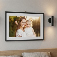Nouveau design, cadre photo WiFi en plastique de 10 pouces avec port Type C, écran tactile IPS, horloge et lecture vidéo, résolution 1280x800