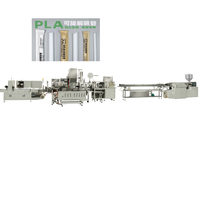 Respectueux de l'environnement entièrement automatique 600 pièces/1min PLA/PHA/PP/PBS ligne de Machine d'extrudeuse de paille dégradable prix moins cher