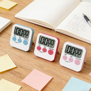 Minuteur numérique LCD électronique écologique en plastique avec alarme sonore puissante, magnétique, 90 <span class=keywords><strong>minutes</strong></span>, pour cuisine, bureau, cuisson, salle de sport (vente en gros) - Product Image 3