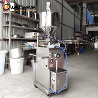 Machine de remplissage pour bouteilles d'eau, ml, Semi-automatique, à température constante, avec mélangeur pour liquide à haute viscose, appareil de remplissage d'huile