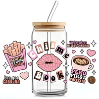 Logo 3D personnalisé impression UV transfert étanche PVC étiquette autocollante en cristal pour emballage de tasse verre DTF vinyle décalcomanies étiquettes d'emballage
