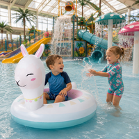 Équipement de jeux aquatiques à bas prix, tube de baignade, forme d'animal mignon, anneaux gonflables en PVC