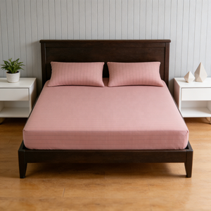 Sábana Ajustable de Algodón Suave con Bolsillos Profundos y Tejido Plateado, con Banda Elástica Conductora y Broches Metálicos para Conexión a Tierra - Product Image 1