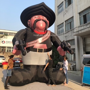 กัปตันโจรสลัดเป่าลมสุดหลอนพร้อมปืน โจรสลัดเป่าลมแบบกำหนดเองสำหรับกิจกรรมต่างๆ - Product Image 2