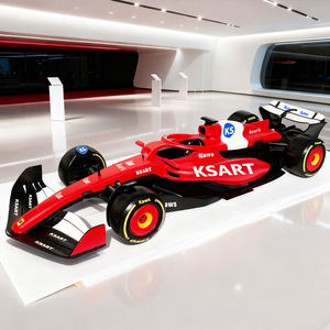 Fiberglass Car Racing Model Statue Life-size Custom Arcade Mall Supermarket Art Design Outdoor Display <strong>Sculpture</strong> - Product Image 2