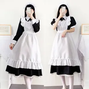女性可爱女仆服装围裙服装变装管家服装日本制服万圣节角色扮演服装