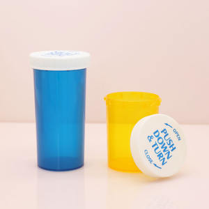 Biodegradable Ecológico 50ml OEM HDPE Botella de plástico con tapa CRC para píldora médica Cápsula Farmacéutica Vitamina Caja de plástico - Product Image 2