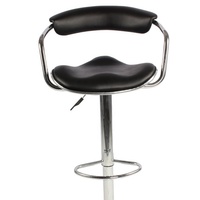 Prix promotionnel cuir Pu courbé Lowback Mesas Y Sillas De Bar avec chaises hautes de cuisine réglables tabouret de Bar pour Restaurant
